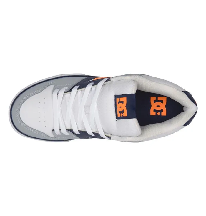 Men DC Shoes Sneakers Pure MID MidTop Shoes Whitegreyorange