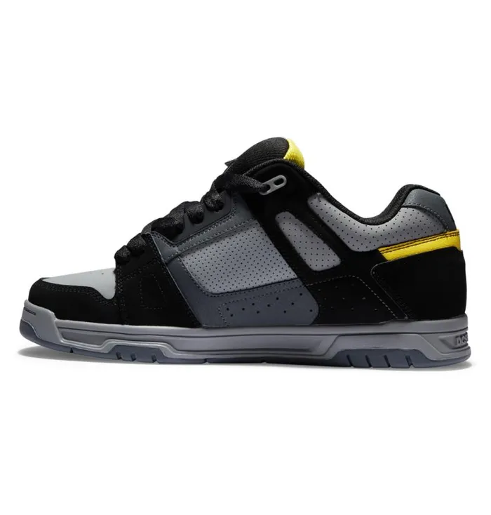 Men DC Shoes Sneakers Stag Shoes Greyblackyellow