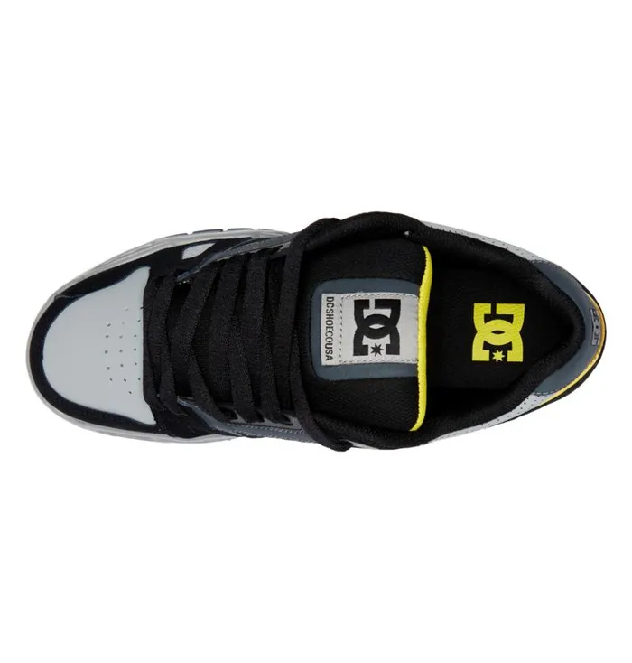Men DC Shoes Sneakers Stag Shoes Greyblackyellow