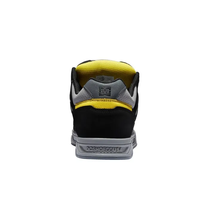 Men DC Shoes Sneakers Stag Shoes Greyblackyellow