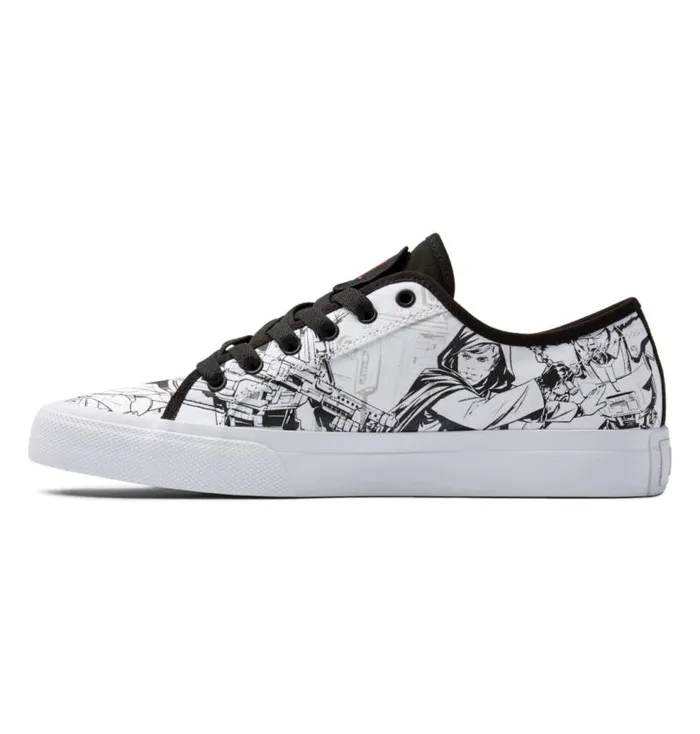 Men DC Shoes Sneakers Star Wars DC Manual Shoe Whiteblack