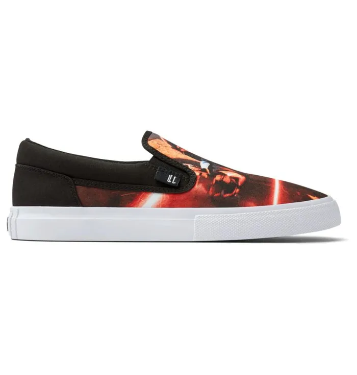 Men DC Shoes Sneakers Star Wars DC Manual SlipOn Shoes Blackred