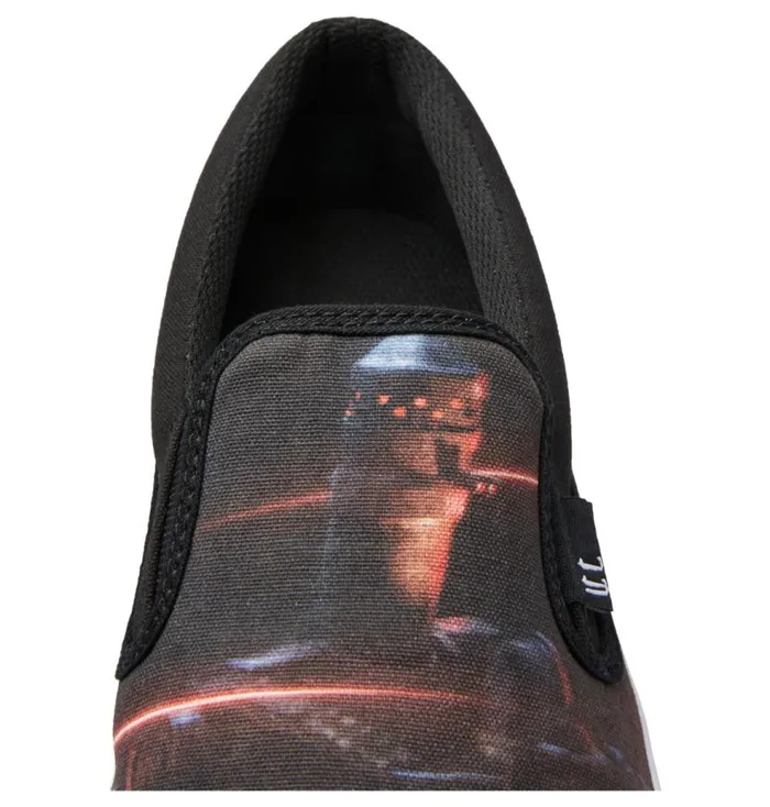 Men DC Shoes Sneakers Star Wars DC Manual SlipOn Shoes Blackred