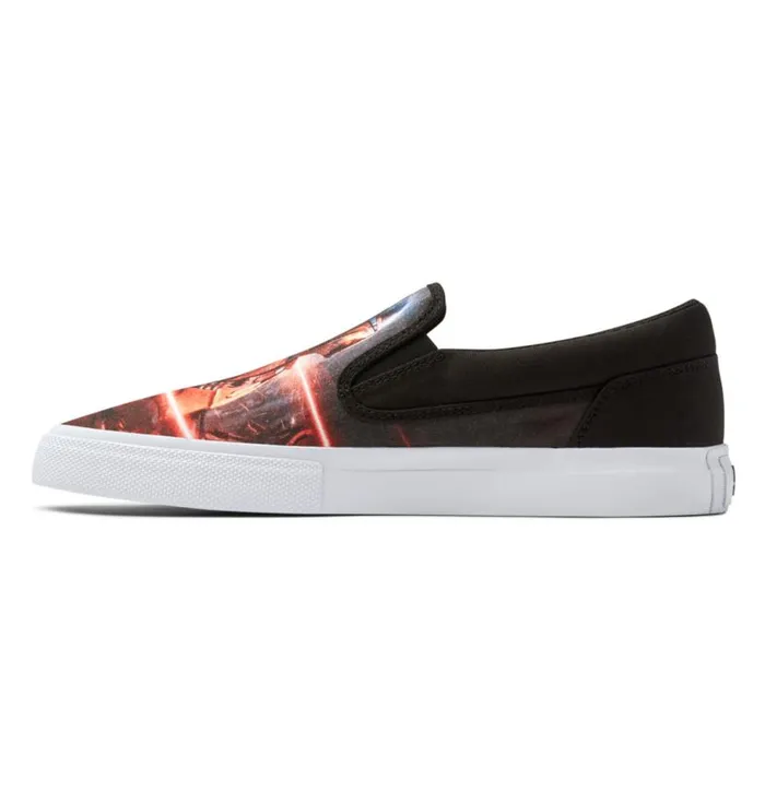 Men DC Shoes Sneakers Star Wars DC Manual SlipOn Shoes Blackred