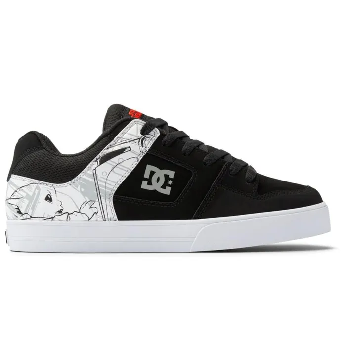 Men DC Shoes Sneakers Star Wars DC Pure Shoe Blackwhitegrey