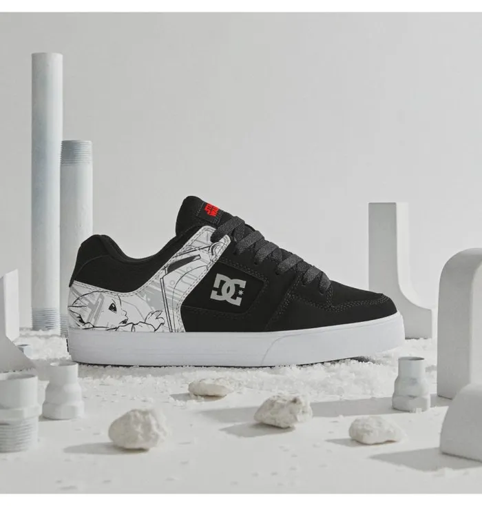 Men DC Shoes Sneakers Star Wars DC Pure Shoe Blackwhitegrey