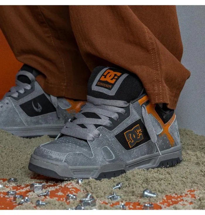 Men DC Shoes Sneakers Star Wars DC Stag Shoes Greygreyblack