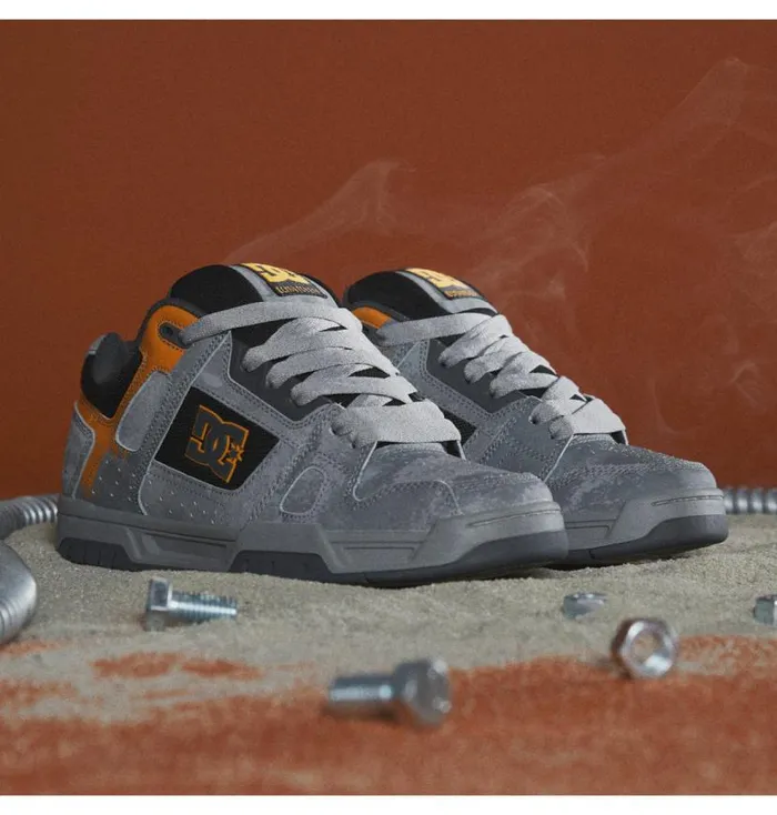 Men DC Shoes Sneakers Star Wars DC Stag Shoes Greygreyblack