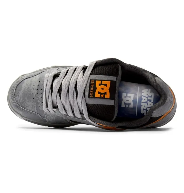 Men DC Shoes Sneakers Star Wars DC Stag Shoes Greygreyblack