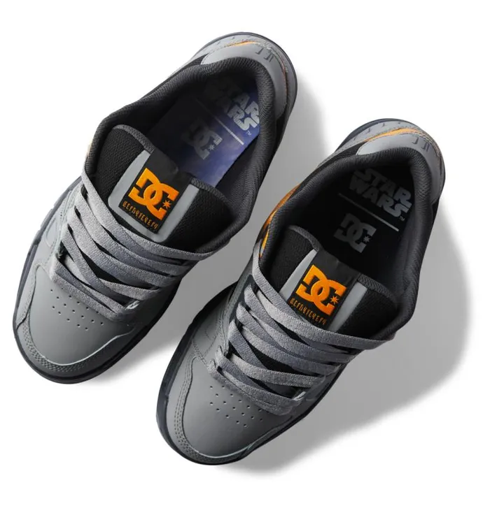 Men DC Shoes Sneakers Star Wars DC Stag Shoes Greygreyblack