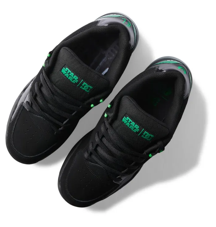Men DC Shoes Sneakers Star Wars DC Versatile Shoe Blackgreen