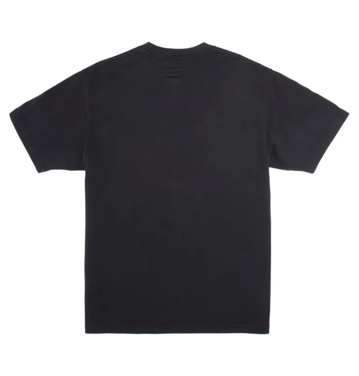 Men DC Shoes TShirts DC 1994 Pocket TShirt Black Garment Dye