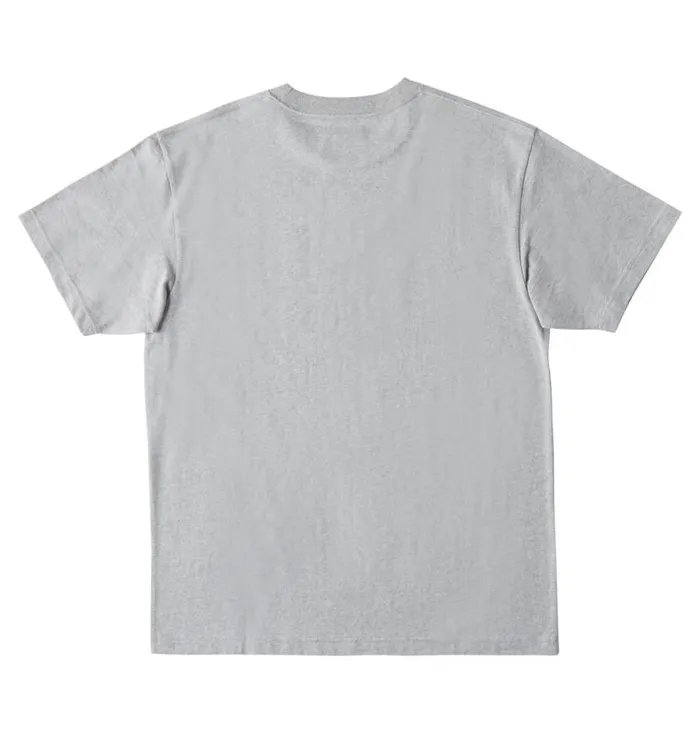 Men DC Shoes TShirts DC Star Fill Heritage TShirt Heather Greywarm Ice Dye