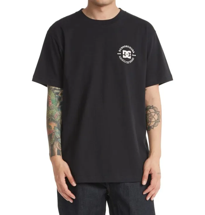 Men DC Shoes TShirts DC Star Pilot TShirt Black
