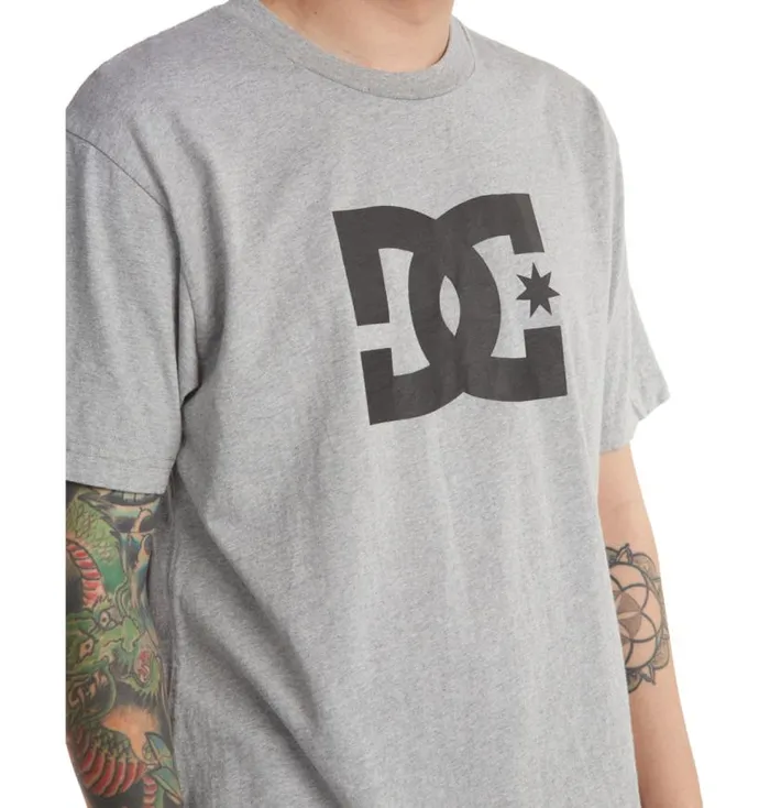 Men DC Shoes TShirts DC Star TShirt Heather Grey