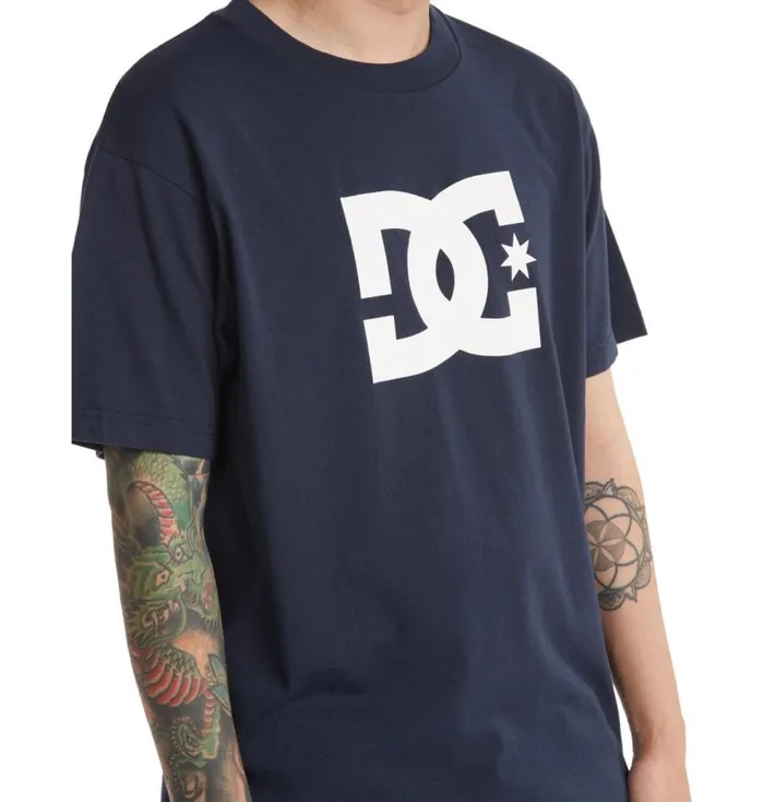 Men DC Shoes TShirts DC Star TShirt Navy Blazer