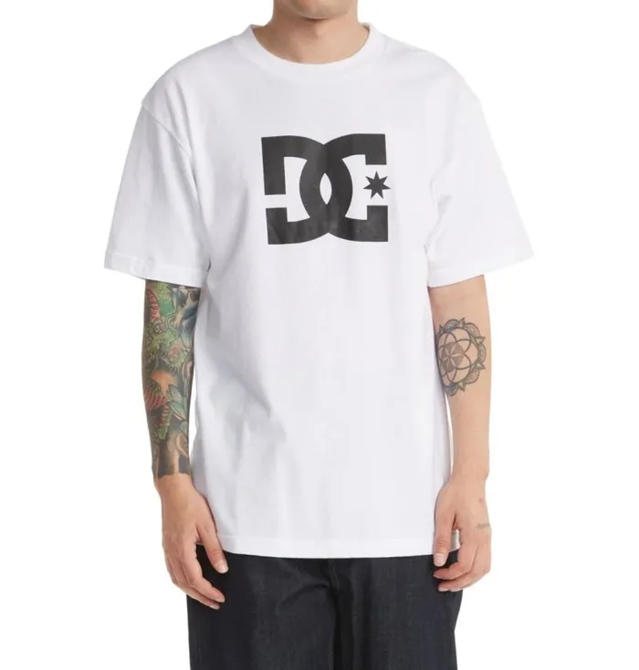 Men DC Shoes TShirts DC Star TShirt White