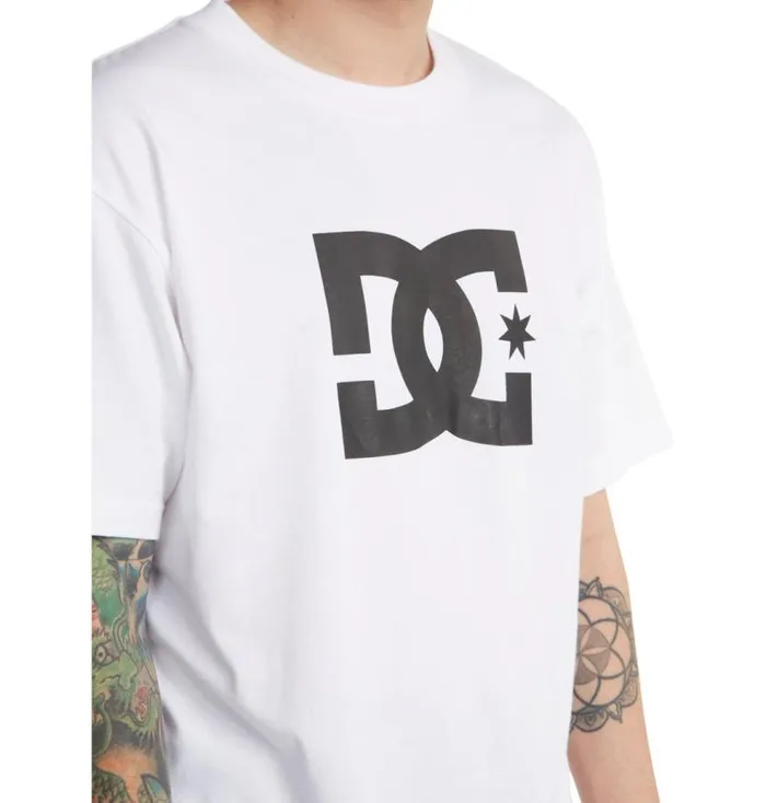 Men DC Shoes TShirts DC Star TShirt White
