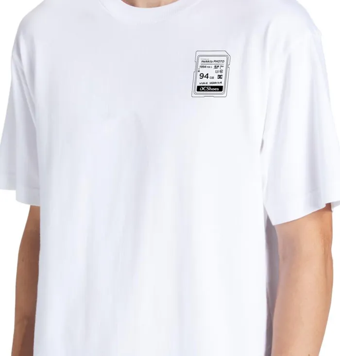 Men DC Shoes TShirts Heikkila Sw 360 Flip TShirt White