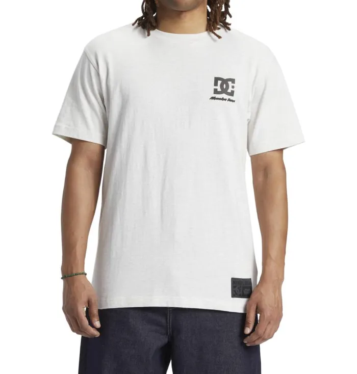 Men DC Shoes TShirts Star Wars DC Ahsoka Tano TShirt Snow Heather