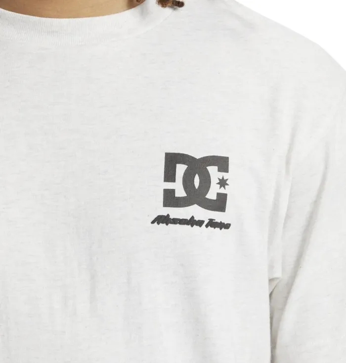 Men DC Shoes TShirts Star Wars DC Ahsoka Tano TShirt Snow Heather