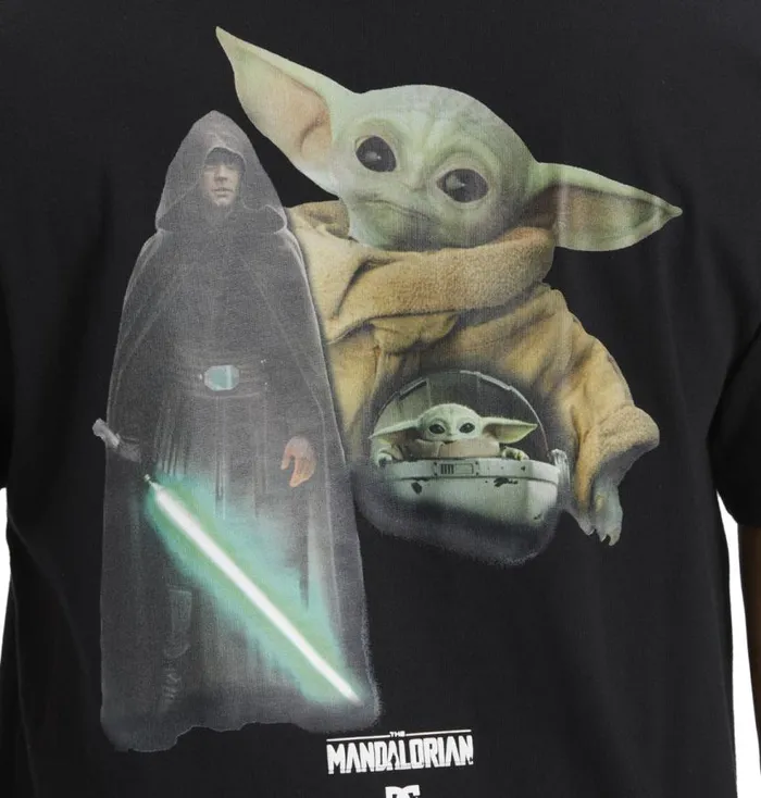 Men DC Shoes TShirts Star Wars DC Luke Glamour Shot TShirt Black