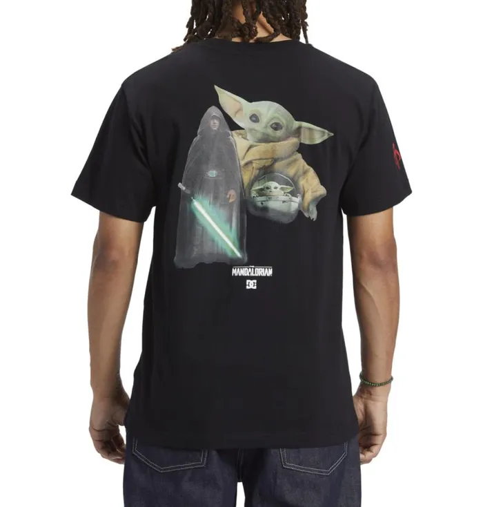 Men DC Shoes TShirts Star Wars DC Luke Glamour Shot TShirt Black