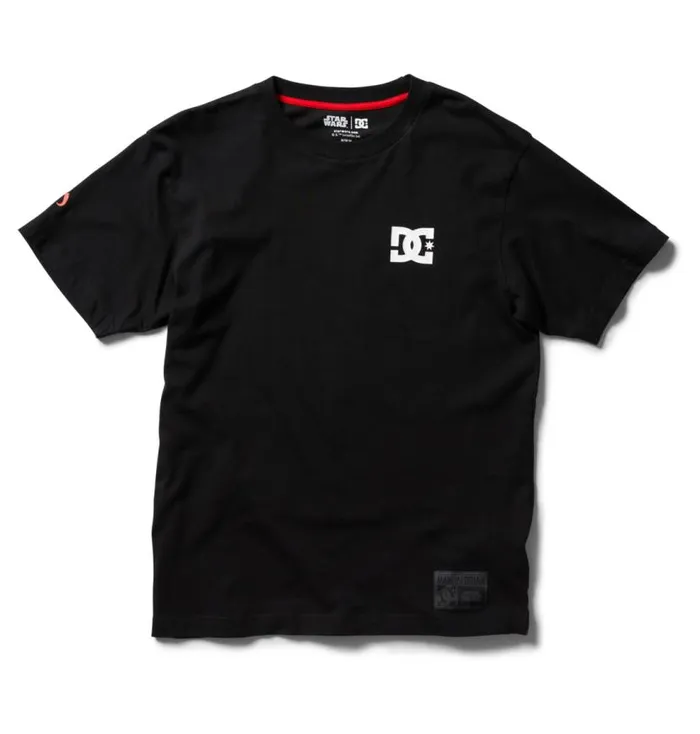 Men DC Shoes TShirts Star Wars DC Mando Glamour Shot TShirt Black