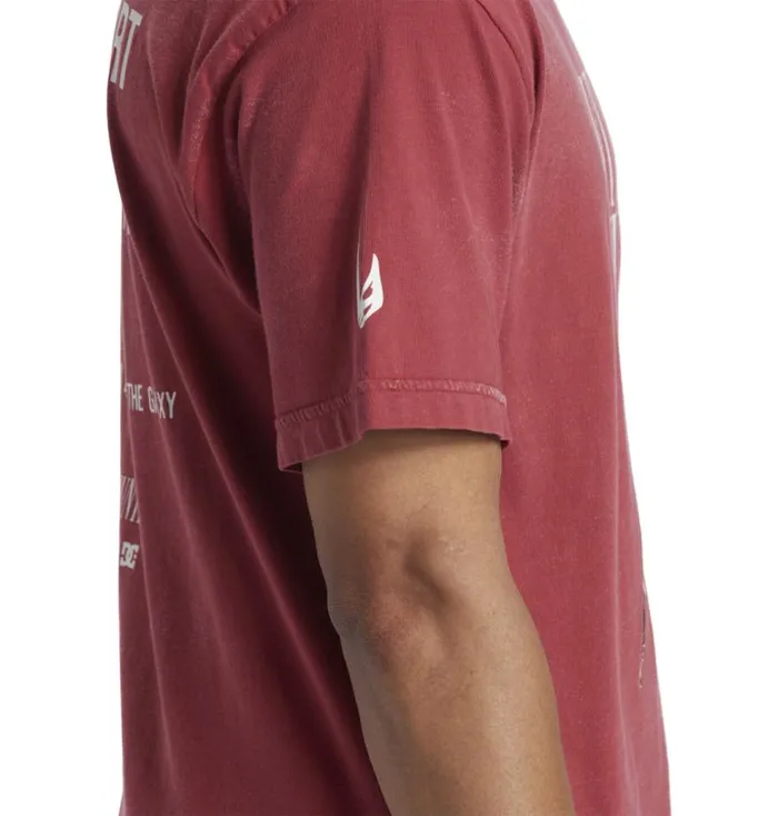 Men DC Shoes TShirts Star Wars DC Mando Passport TShirt Syrah Pigment Dye