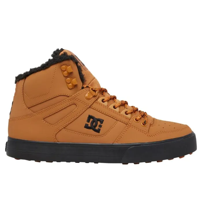 Men DC Shoes Winter Boots Pure HighTop Winter Shoes Wheatblack