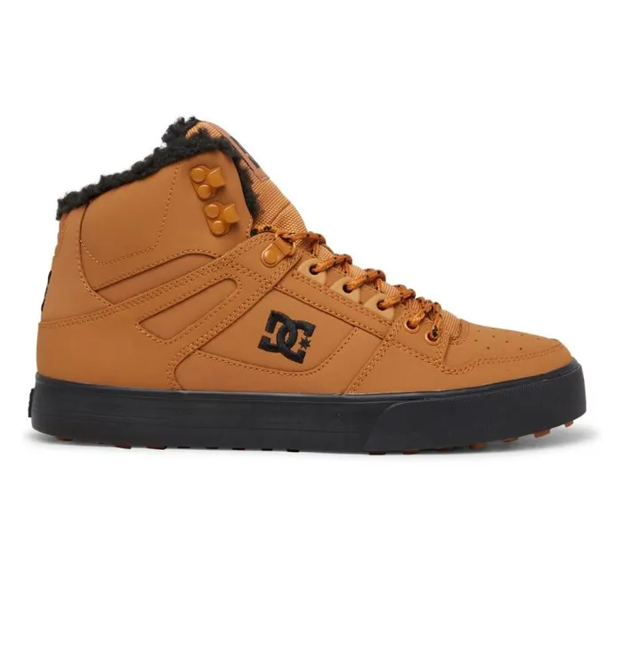 Men DC Shoes Winter Boots Pure HighTop Winter Shoes Wheatblack
