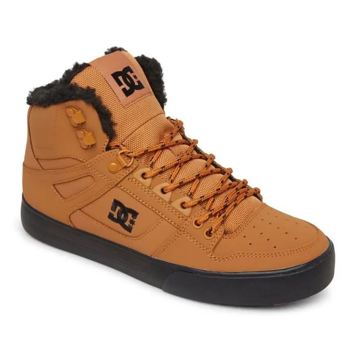 Men DC Shoes Winter Boots Pure HighTop Winter Shoes Wheatblack