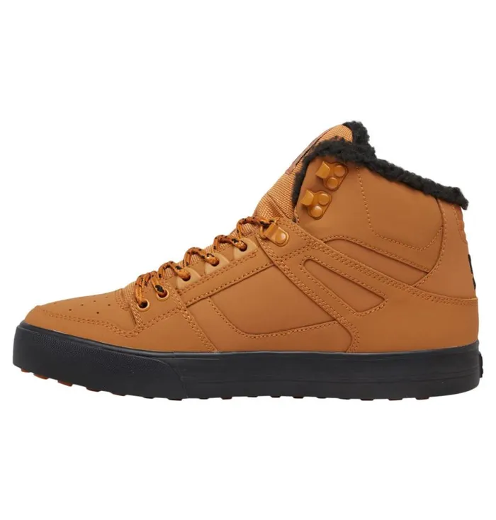Men DC Shoes Winter Boots Pure HighTop Winter Shoes Wheatblack