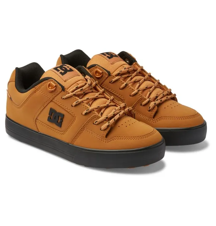 Men DC Shoes Winter Boots Pure Winterized Skate Shoes Wheat