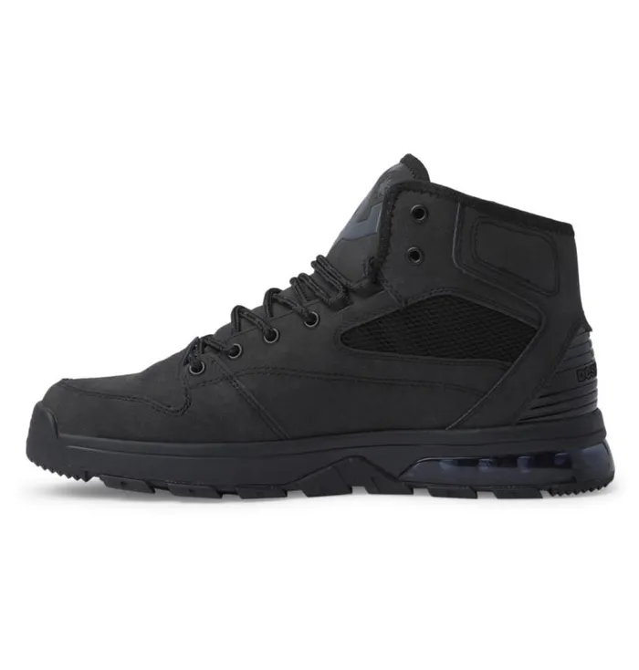 Men DC Shoes Winter Boots Versatile HI HighTop WaterResistant Winter Boots Blackblackblack