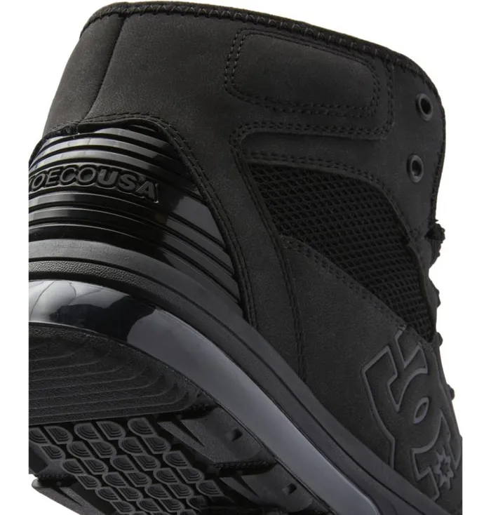 Men DC Shoes Winter Boots Versatile HI HighTop WaterResistant Winter Boots Blackblackblack