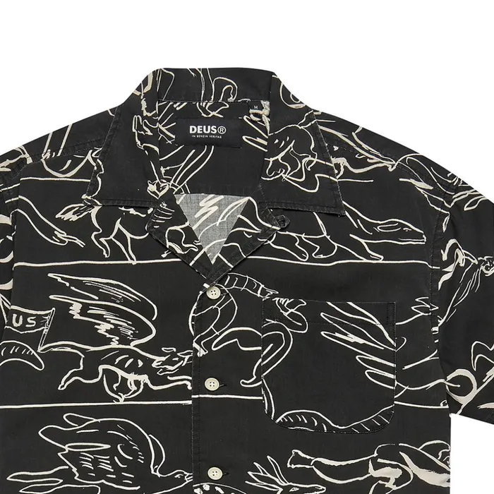 Men Dean Lemonde Shirt 8211 Black Deus Ex Machina Shirts Men Dean Lemonde Shirt 8211 Black Deus Ex Machina Shirts