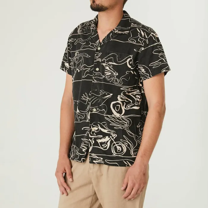 Men Dean Lemonde Shirt 8211 Black Deus Ex Machina Shirts Men Dean Lemonde Shirt 8211 Black Deus Ex Machina Shirts