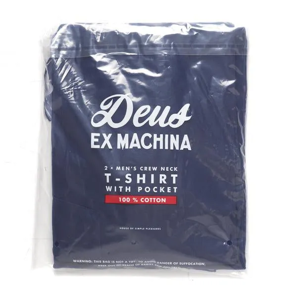 Men Deus 2 Pack Tees 8211 Navy Deus Ex Machina Tees Men Deus 2 Pack Tees 8211 Navy Deus Ex Machina Tees