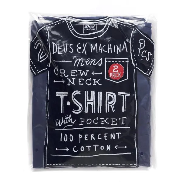 Men Deus 2 Pack Tees 8211 Navy Deus Ex Machina Tees Men Deus 2 Pack Tees 8211 Navy Deus Ex Machina Tees
