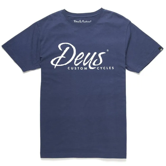 Men Deus Custom Tee 8211 Navy Deus Ex Machina Tees