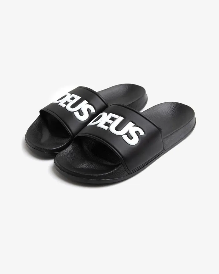 Men Deus Slide Sandals 8211 Black Deus Ex Machina Footwear