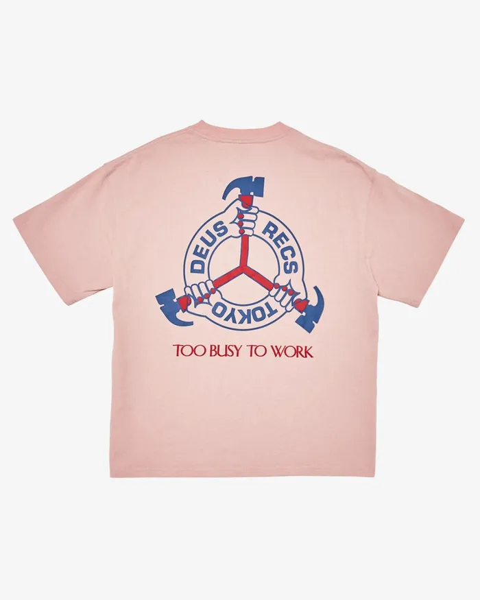 Men Divine Hammer Tee 8211 Zephyr Pink Deus Ex Machina Tees Men Divine Hammer Tee 8211 Zephyr Pink Deus Ex Machina Tees