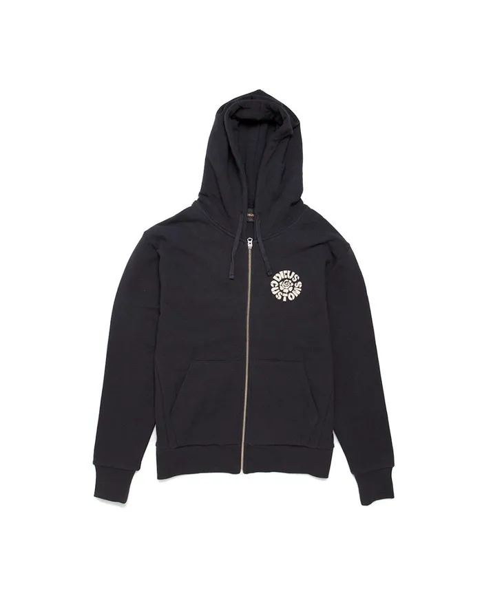 Men Elevation Zip Hoodie 8211 Black Deus Ex Machina HoodiesFleece Men Elevation Zip Hoodie 8211 Black Deus Ex Machina HoodiesFleece