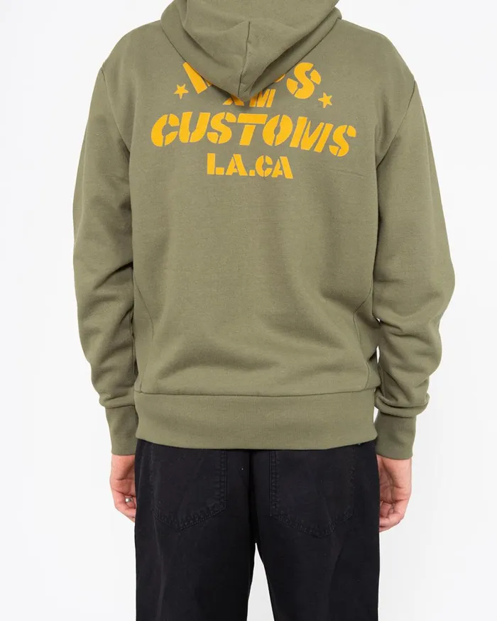 Men Elevation Zip Hoodie 8211 Clover Green Deus Ex Machina HoodiesFleece Men Elevation Zip Hoodie 8211 Clover Green Deus Ex Machina HoodiesFleece