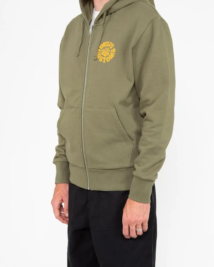 Men Elevation Zip Hoodie 8211 Clover Green Deus Ex Machina HoodiesFleece Men Elevation Zip Hoodie 8211 Clover Green Deus Ex Machina HoodiesFleece