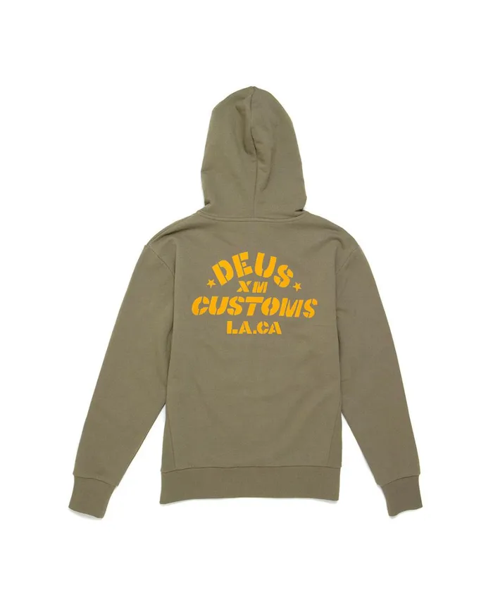 Men Elevation Zip Hoodie 8211 Clover Green Deus Ex Machina HoodiesFleece Men Elevation Zip Hoodie 8211 Clover Green Deus Ex Machina HoodiesFleece