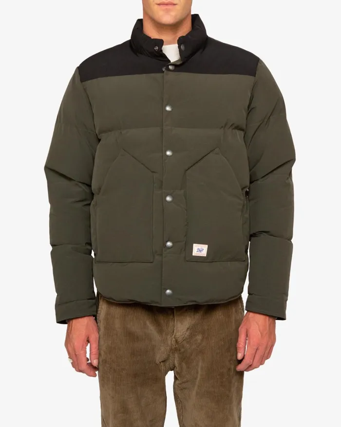 Men Evans Padded Jacket 8211 Forest Night Deus Ex Machina Jackets