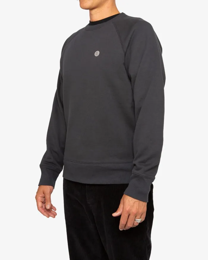 Men Felix Plain Crew 8211 Phantom Black Deus Ex Machina HoodiesFleece Men Felix Plain Crew 8211 Phantom Black Deus Ex Machina HoodiesFleece