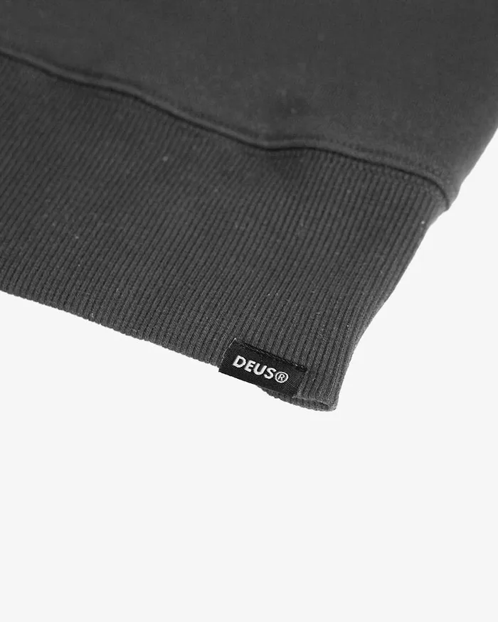 Men Felix Plain Crew 8211 Phantom Black Deus Ex Machina HoodiesFleece Men Felix Plain Crew 8211 Phantom Black Deus Ex Machina HoodiesFleece
